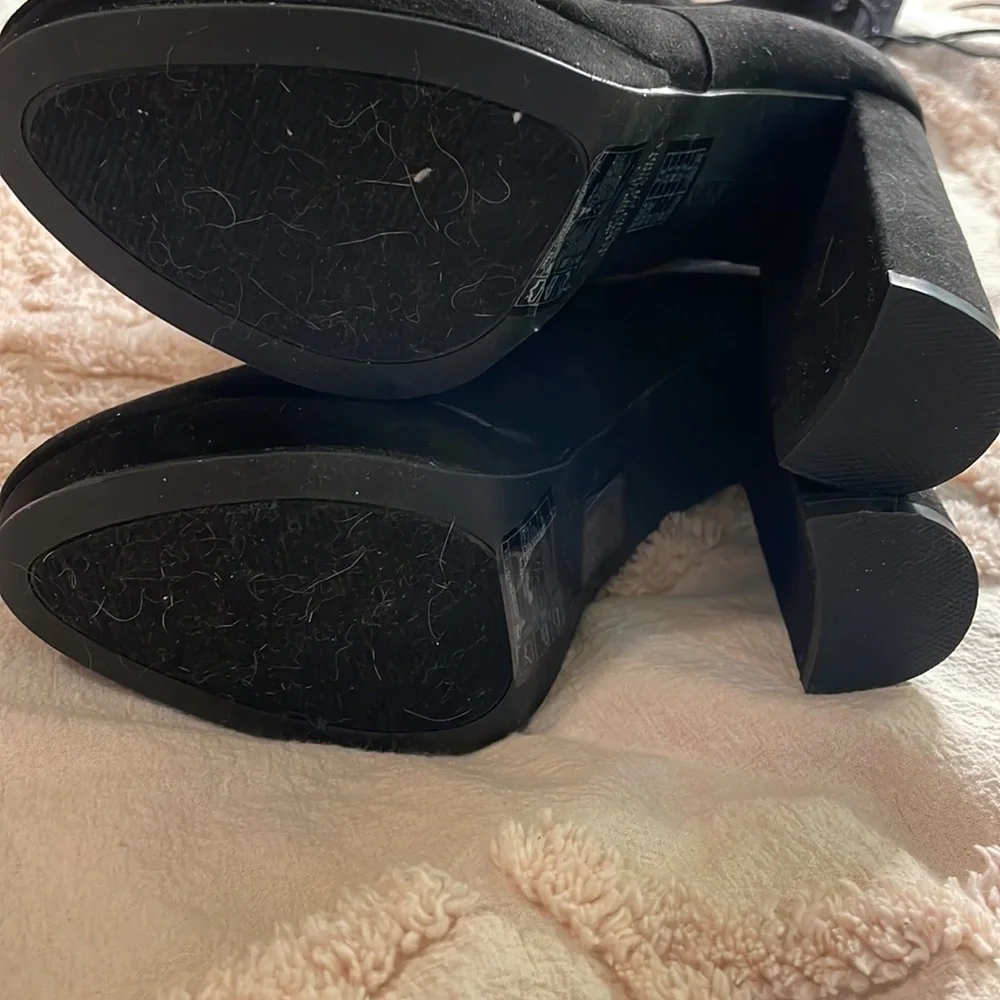 Thigh High Platform High Heel Laced Boots - Picture 6 of 15